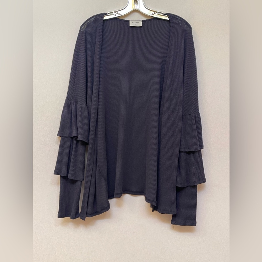 Everly Ruffle Sleeve Cardigan